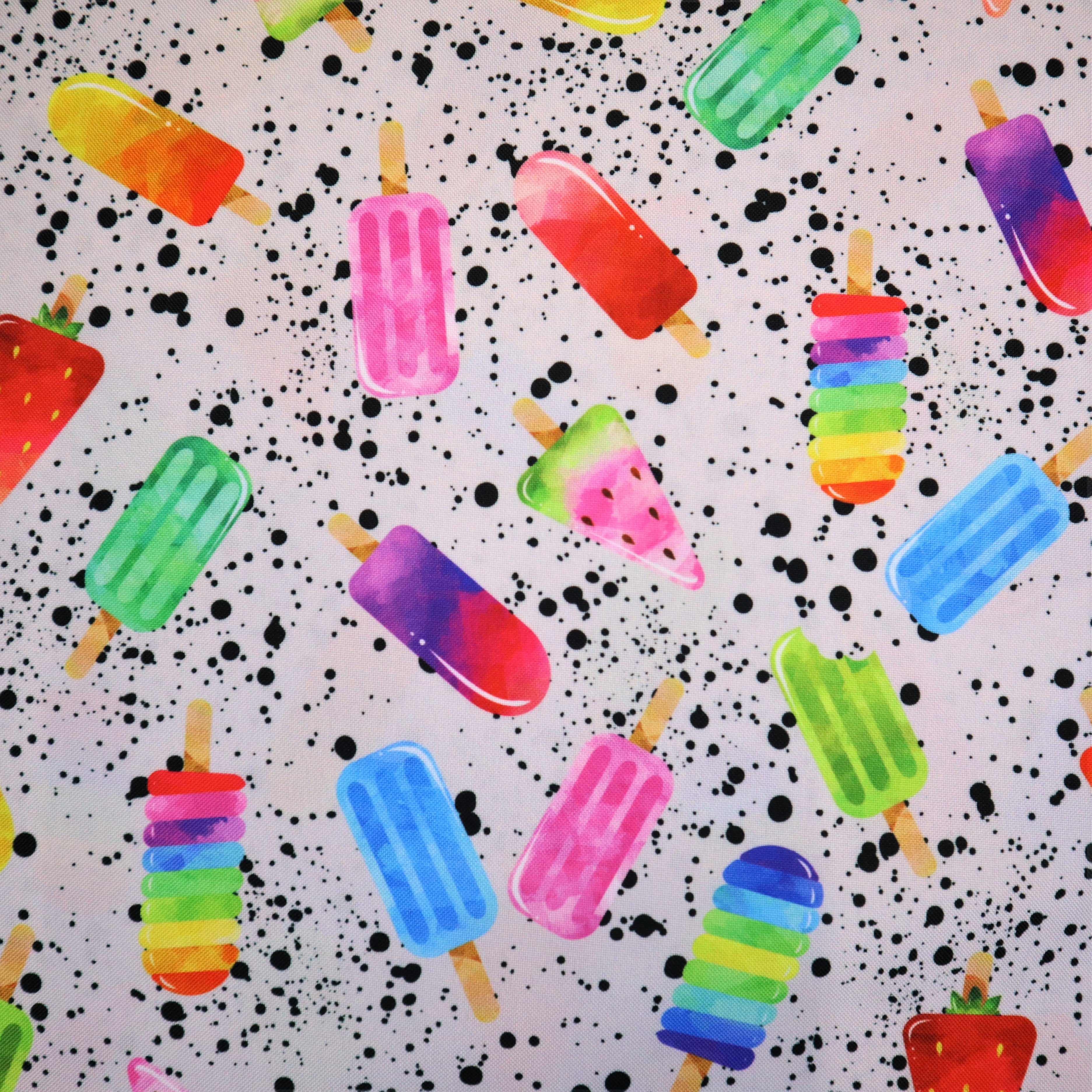 Waterproof Polyester in Popsicle Print