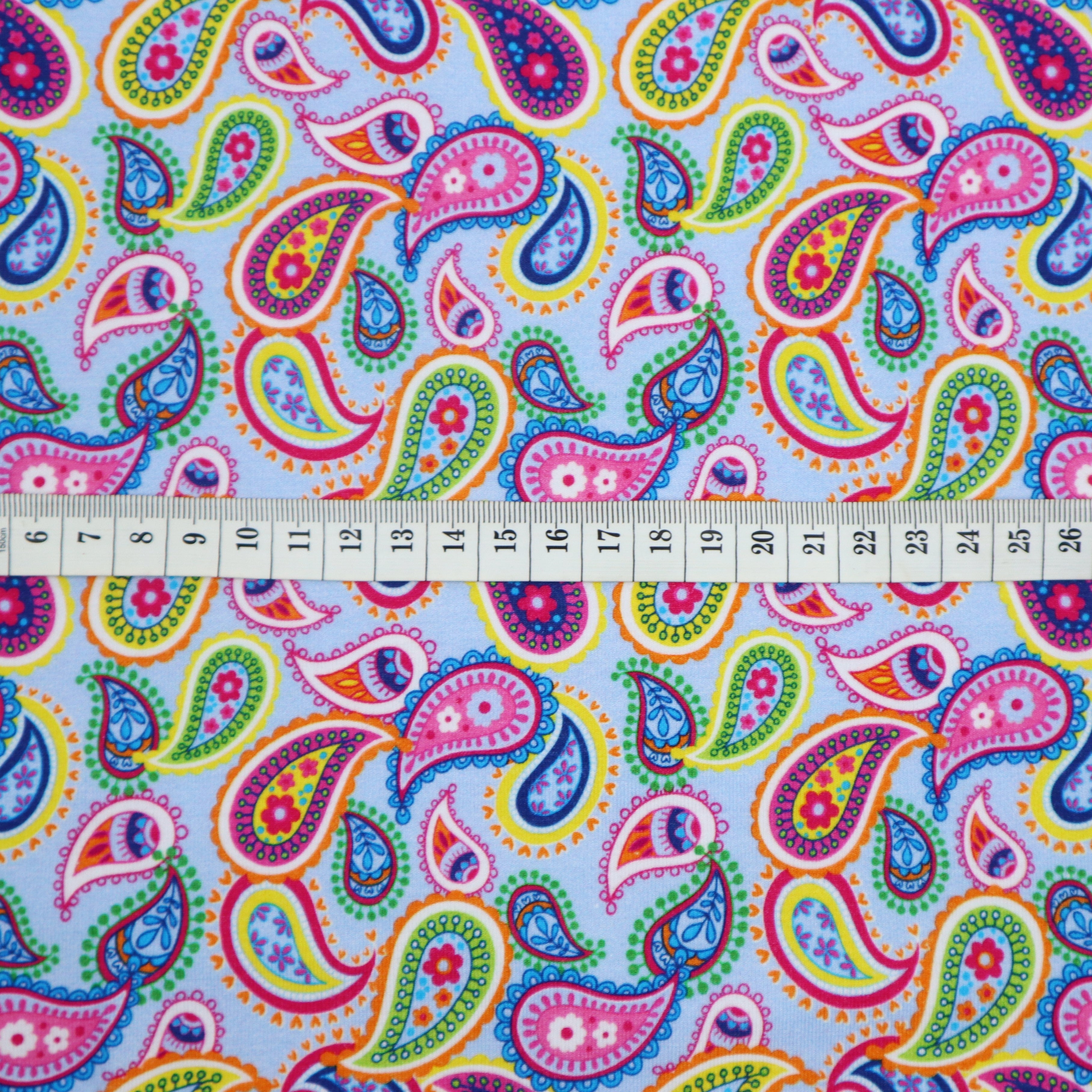 SALE Cotton Jersey in Paisley Print