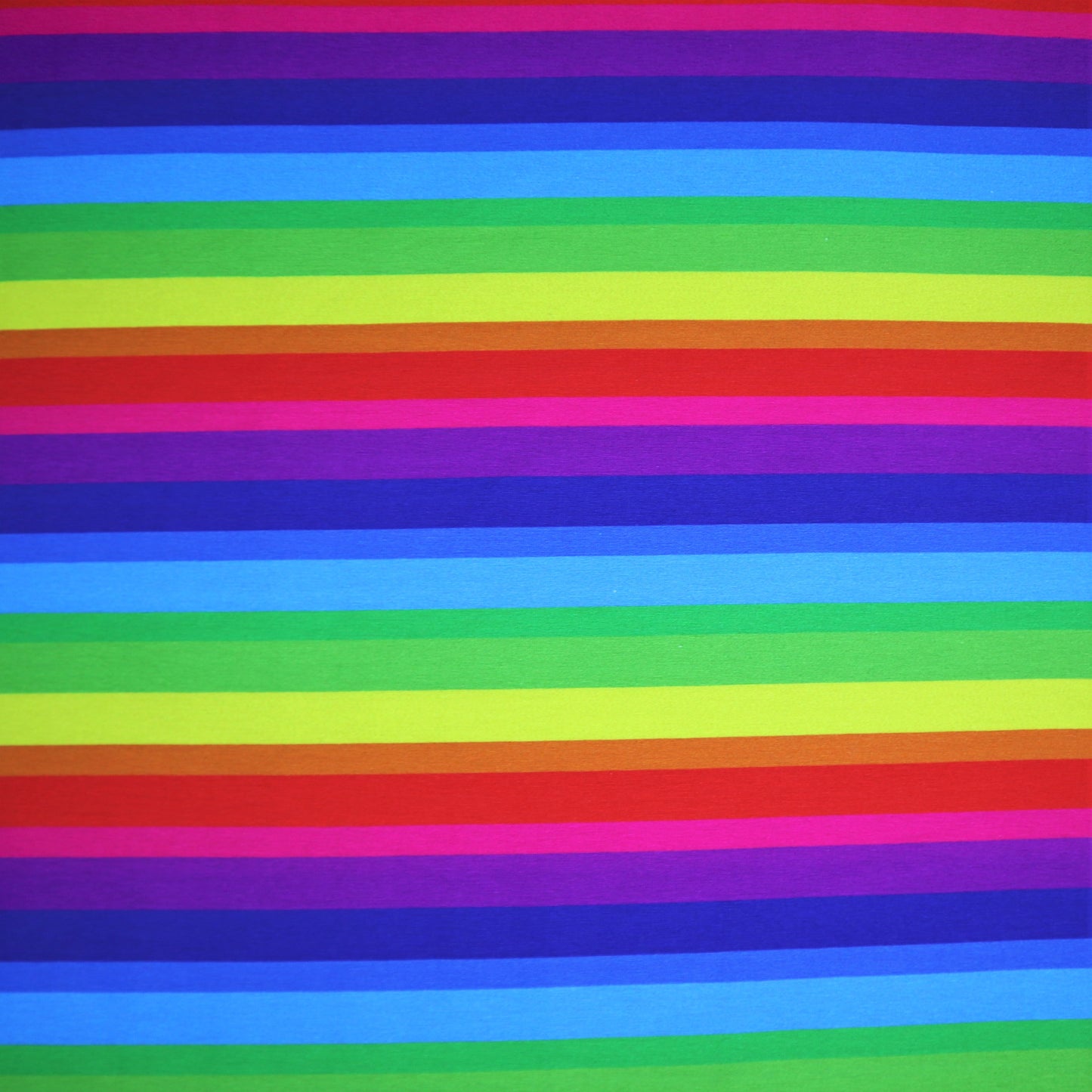 SALE Organic Cotton Jersey in Rainbow Stripes