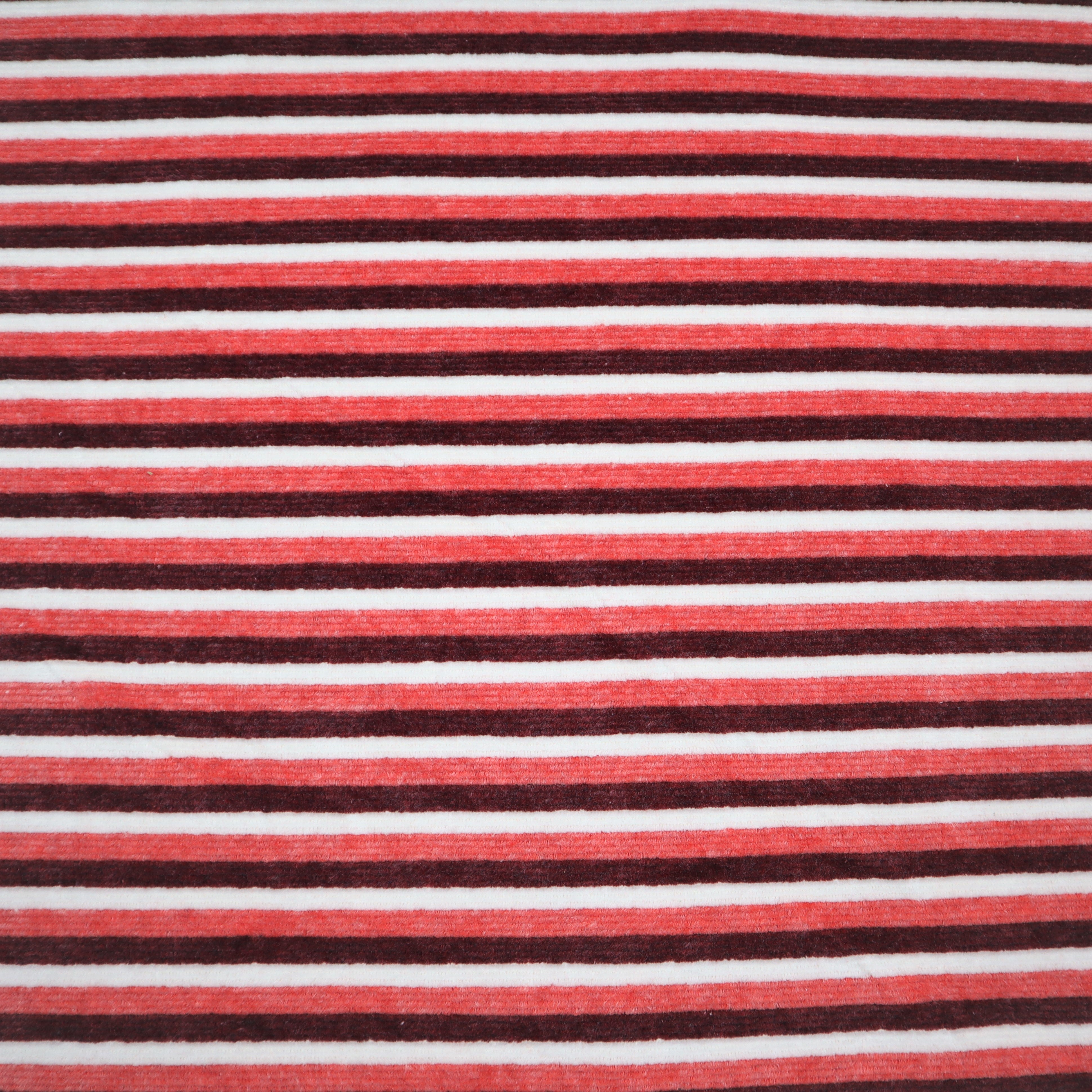 Cotton Cord Jersey in Peach Stripes
