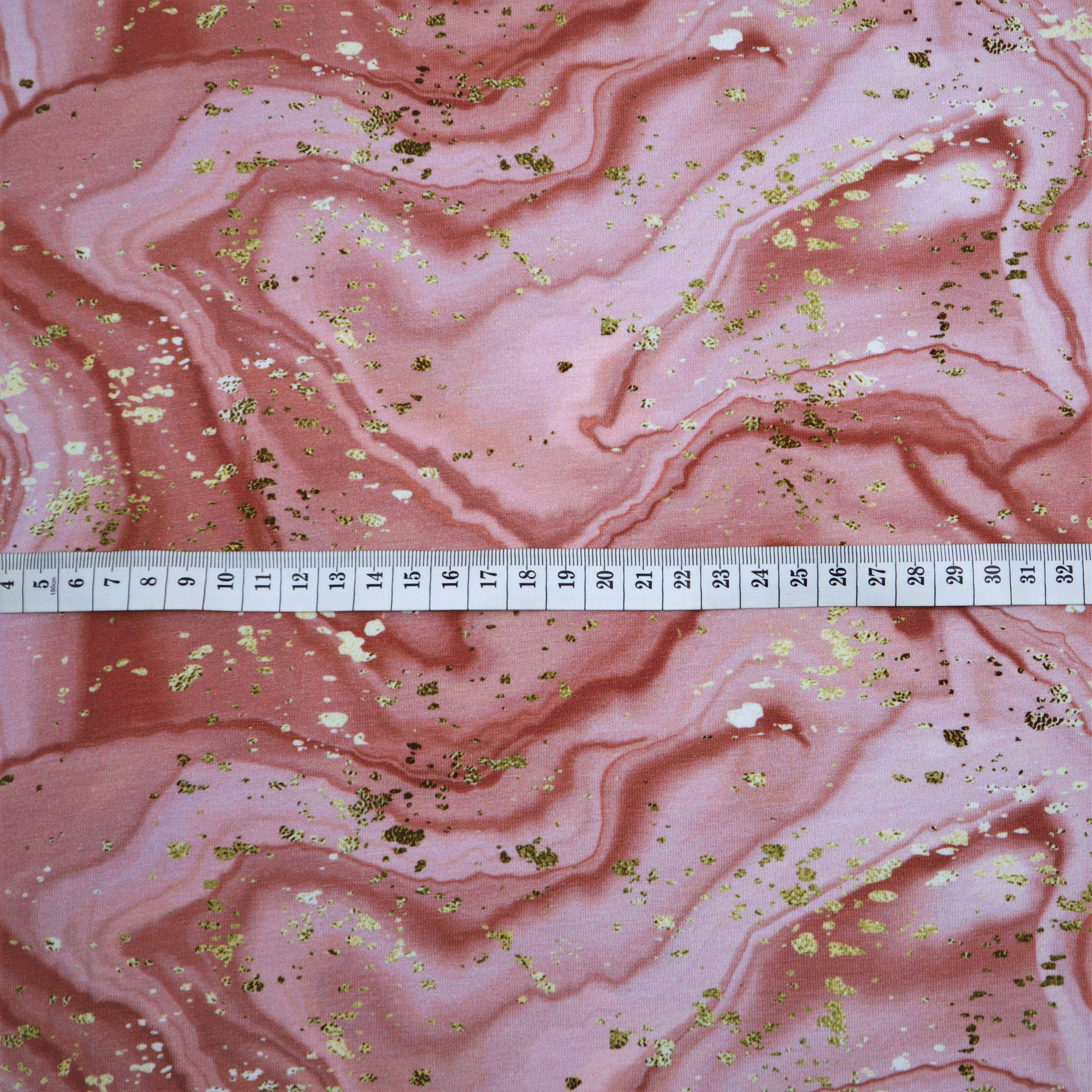 SALE Cotton Jersey in Liquid Marble Print