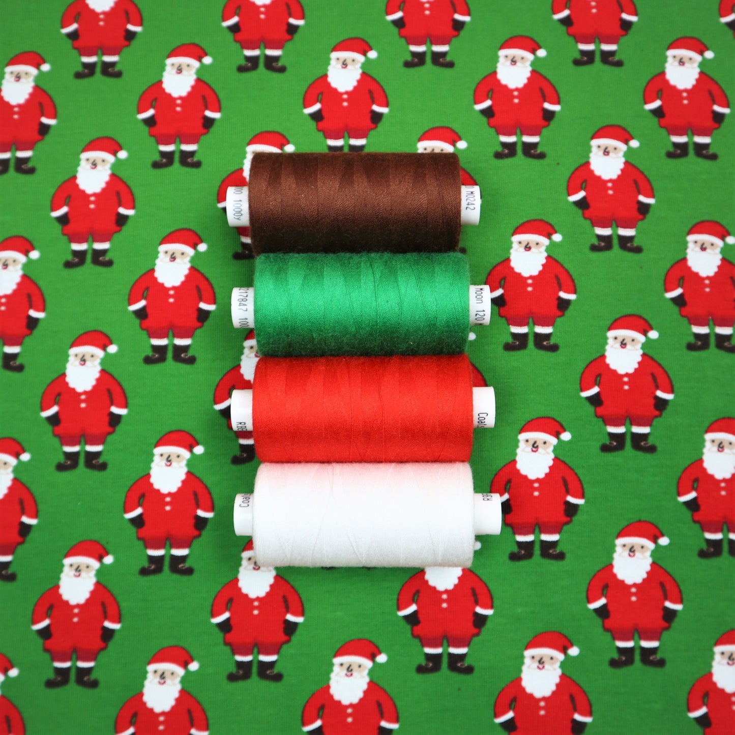 Cotton Jersey in Santa Claus Print