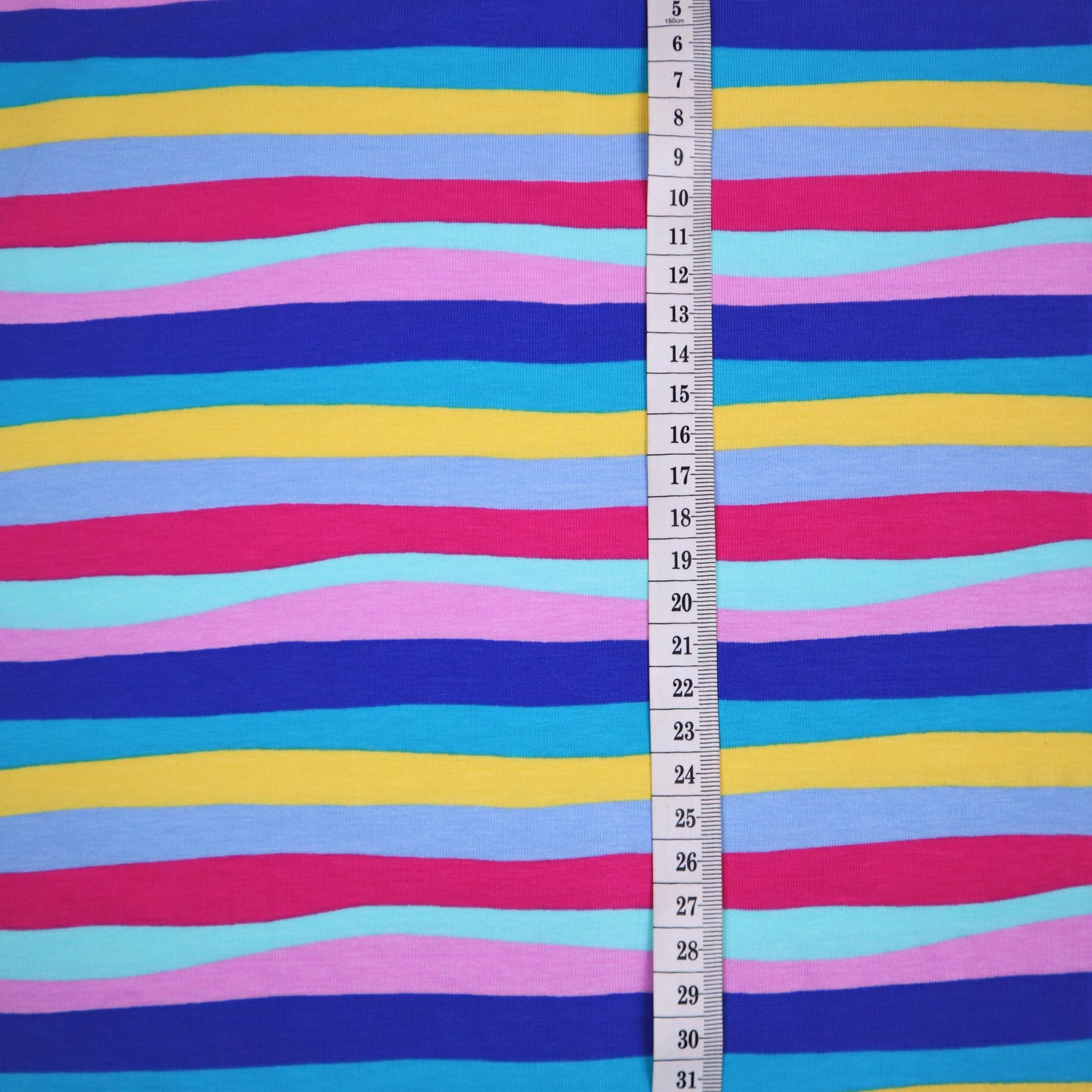 SALE Cotton Jersey in Pastel Multicoloured Stripes