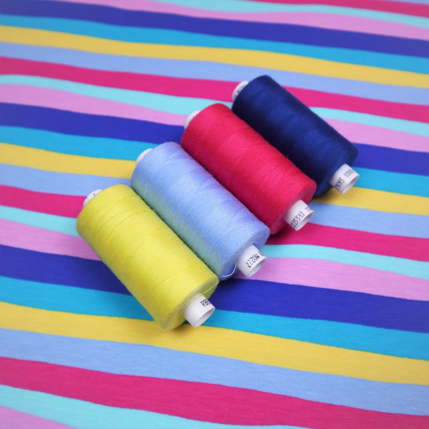 SALE Cotton Jersey in Pastel Multicoloured Stripes