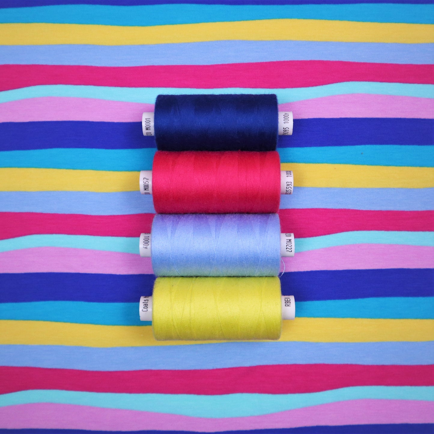 SALE Cotton Jersey in Pastel Multicoloured Stripes