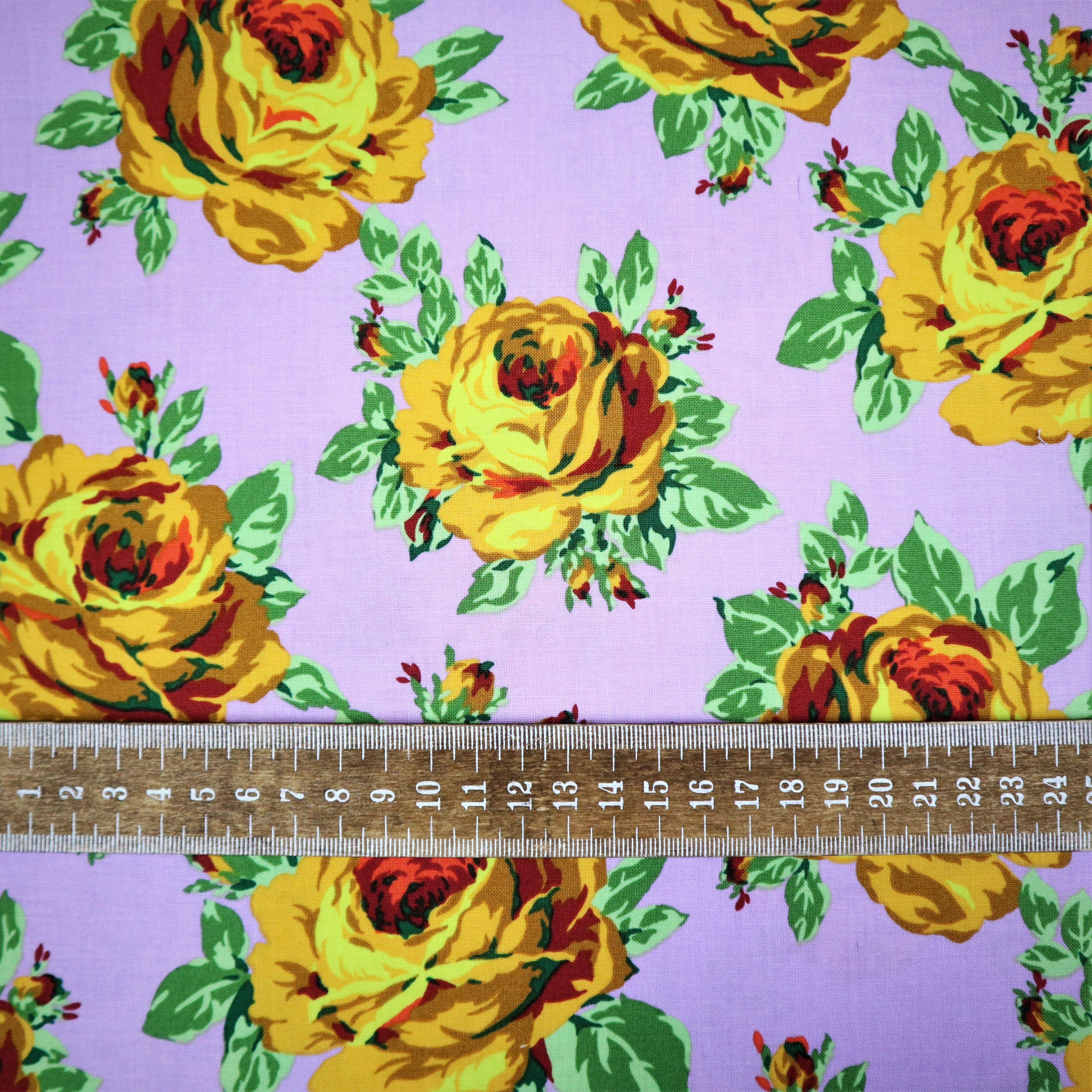 100% Cotton in Eternal Sunshine-Rose Lore Print