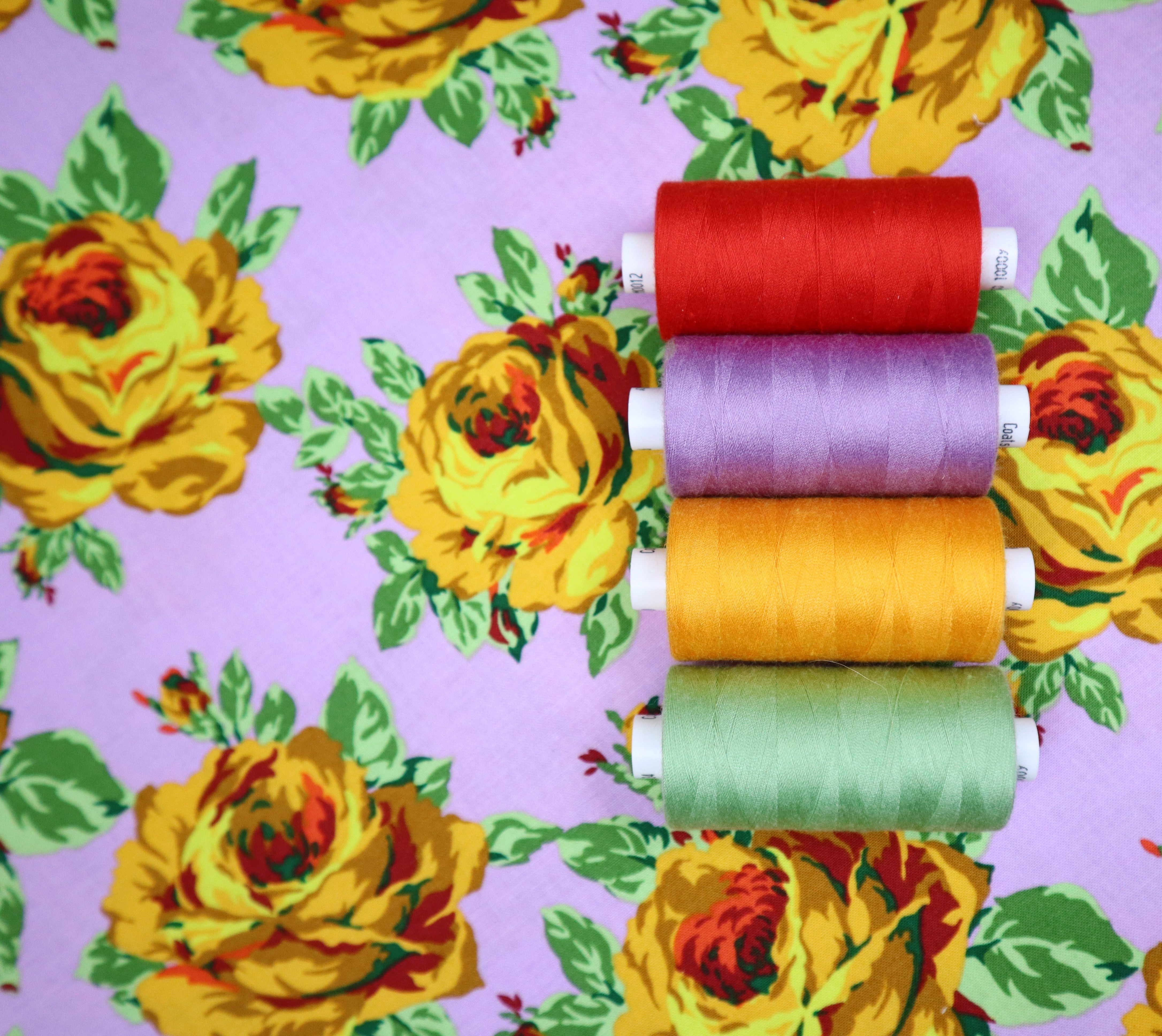 100% Cotton in Eternal Sunshine-Rose Lore Print