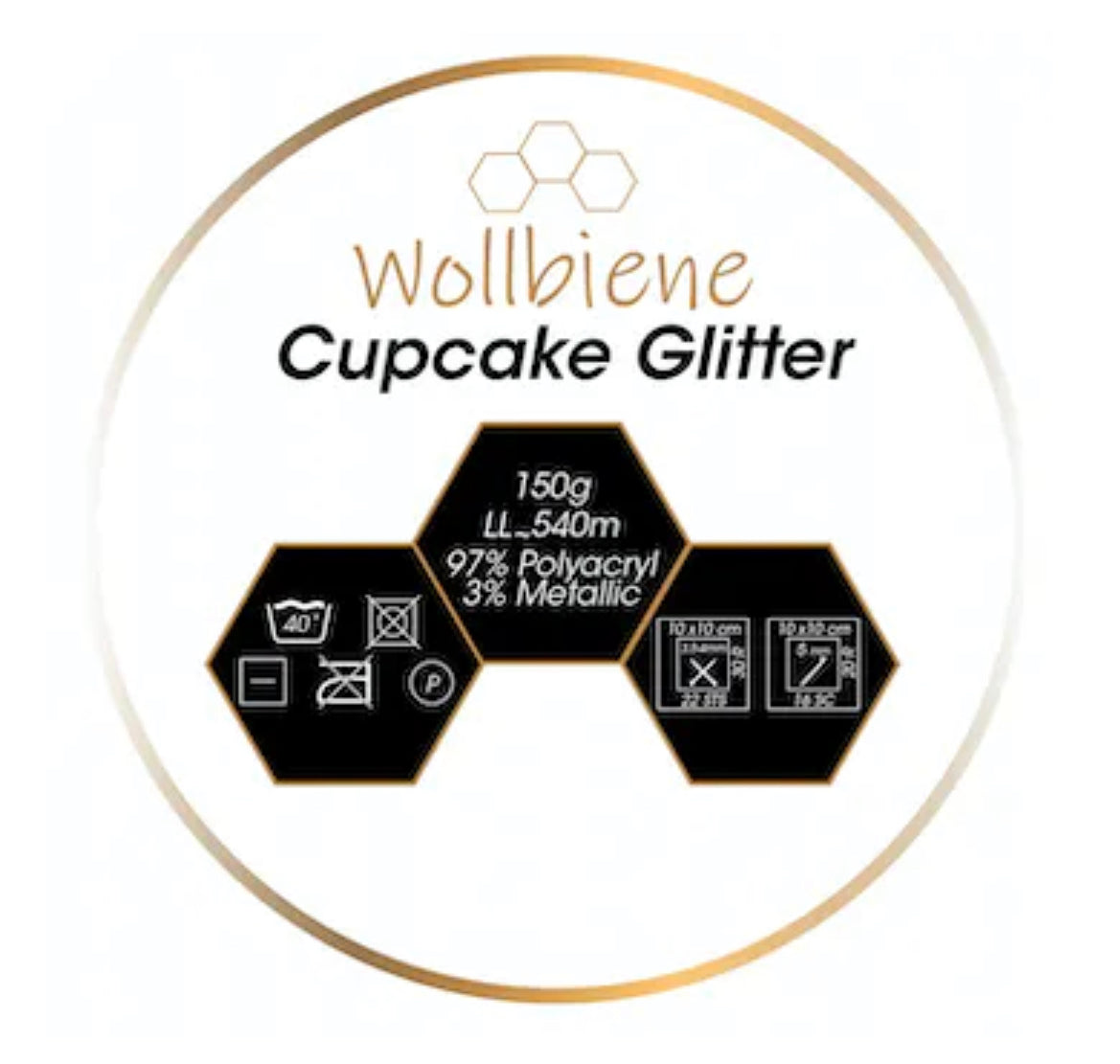 Wollbiene Cupcake Glitter Double Knitting 3040