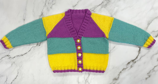 Hand Knitted Cardigan Age 1-2 Years