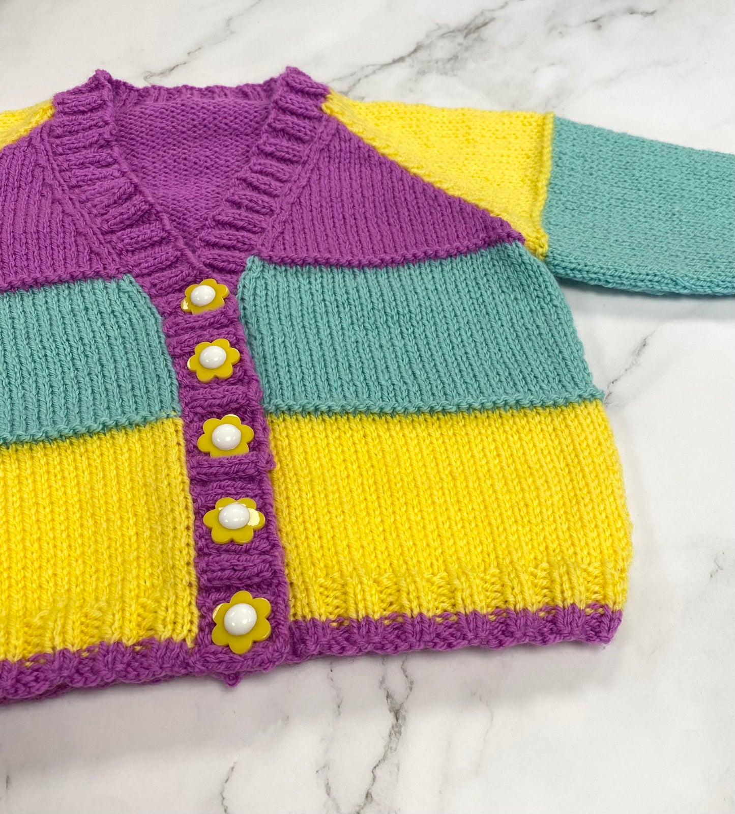 Hand Knitted Cardigan Age 1-2 Years