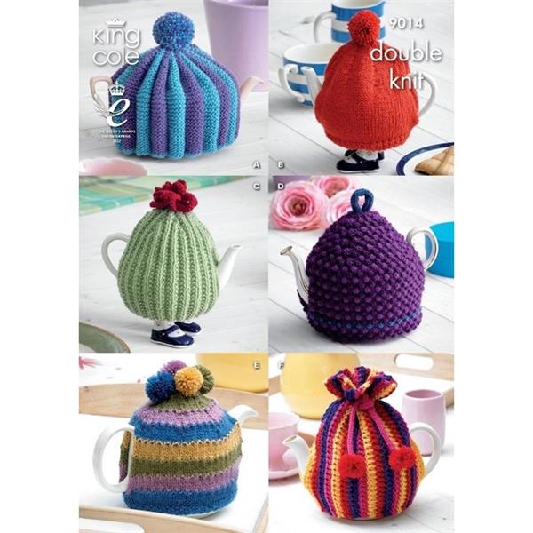 King Cole 9014 Teapot Cosies Double knit