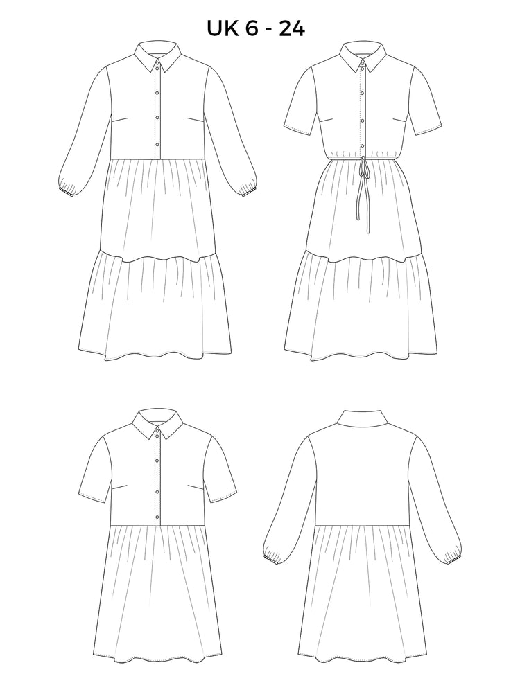Ladies Dress Pattern - Lyra From Tilly And The Buttons