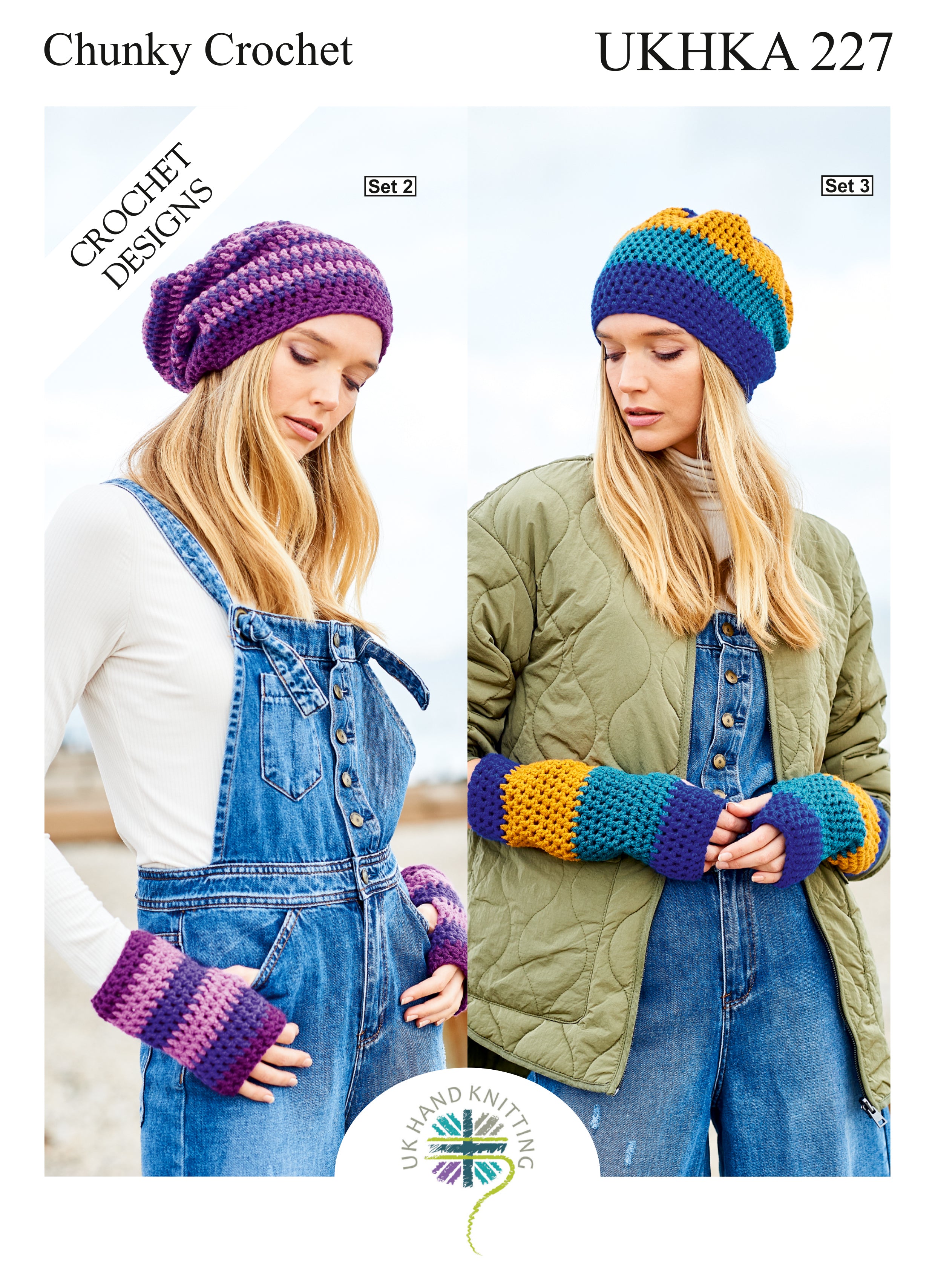 UKHKA 227 Crochet Pattern Ladies Accessories - Chunky
