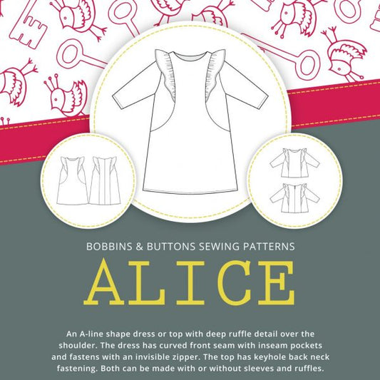 Girls Dress Pattern - Alice From Bobbins and Buttons