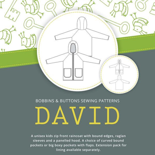Children's Raincoat Pattern - David From Bobbins and Buttons