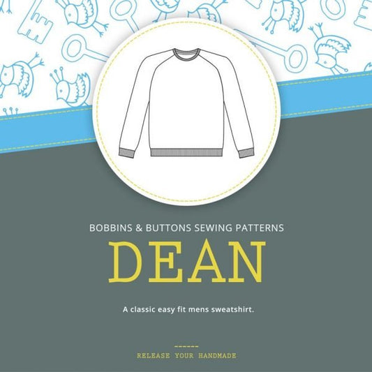 Adult Sweatshirt Pattern - Dean From Bobbins and Buttons