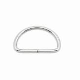 Metal D-ring SILVER 25mm